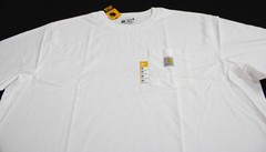 Carhartt Men’s Tall Loose Fit Short Sleeve Pocket T-Shirt EJ3 White Size 3XL