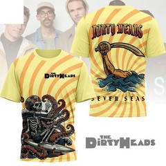 Dirty Heads Seven Seas Skeleton Surf And Octopus AOP 3D T-Shirt