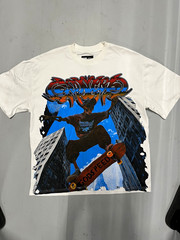 Godspeed White Graphic Logo Skateboarding Streetwear Crew Neck T-Shirt Men XL