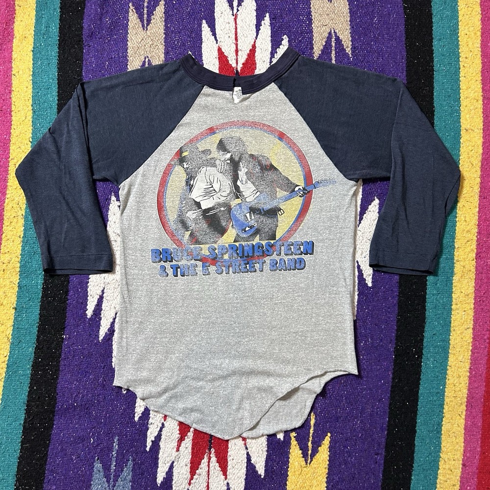 Vintage 80s Bruce Springsteen E Street Band World Your 1981 Raglan T Shirt Small