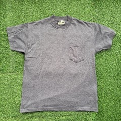 VTG 90’s Russell Athletic Pro Cotton Heavyweight Pocket Tee Blank Gray Men’s M