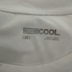 32 Degrees Cool Men’s Large White Short Sleeve Top Outdoors Slim Summer O7