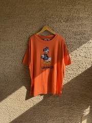 Vintage Disney Donald Duck Orange T Shirt Size 2XL