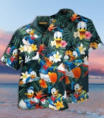 Donald Duck Stay Cool Tropical Hawaiian Shirt