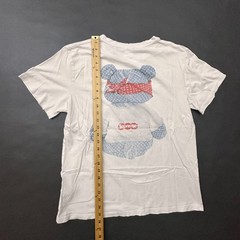 Supreme T Shirt Mens XL (Fits Large) White LV Bear Streetwear Made in USA Grunge