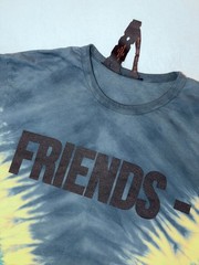VLONE Friends Houston Pop Up Tie Dye Graphic Tee Shirt Mens Small HTX USA Cotton