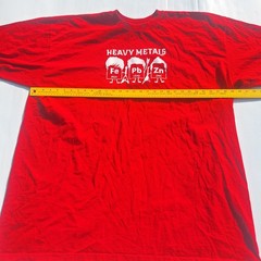 Shaka Wear Mens Tee Max Heavyweight T-Shirt Heavy Metal Iron Lead Zinc Fe Pb Zn