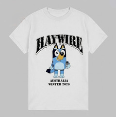 Haywire Australia Winter 2026 Tour Bluey T-Shirt Cotton All Sizes CB0683