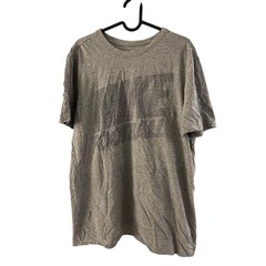 Nike Football T-Shirt Mens Large Gray Excellent Athletic Cut Graphic Tee