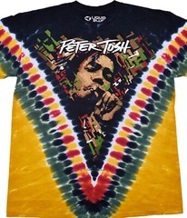 PETER TOSH-GOLDEN V-TIE DYE T-SHIRT M,L,XL,XXL WAILERS-REGGAE-Legalize It
