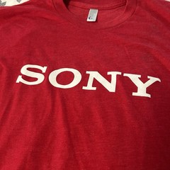 Vintage Sony Hawaii 45th Anniversary T Shirt M Bravia American Apparel Red Promo