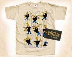 Johnny Bravo V3 Vintage T Shirt for Men Woman Unisex DTG NATURAL S-5XL