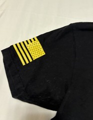 Grunt Style Army Shirt Mens XL Black Yellow American Flag Patriotic