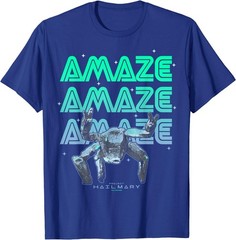 Project Hail Mary Amazing Rocky The Alien Neon Portrait T-Shirt