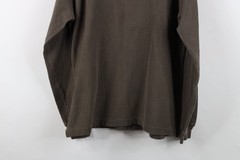 Vtg 90s Streetwear Mens Large Faded Heavy Ribbed Knit Long Sleeve Henley T-Shirt