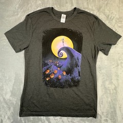 Disney T-Shirt Mens Medium Gray Nightmare Before Christmas Jack Skellington NWT