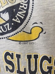 Vintage 90’s UC Santa Cruz Banana Slugs Pulp Fiction Grey Tee Shirt