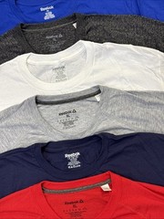 Reebok Men’s Short Sleeve 6 Pack New T-Shirt, Size SMALL (6 Colors Pack)