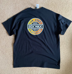 BNWT MR ZOGS SEX WAX BACK LOGO BLACK SURF TSHIRT XL