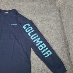 Columbia Shirt Mens Large Blue Teal Longsleeve Lightweight Cotton Outdoor 2692