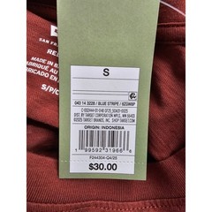 Levis Mens Relaxed Graphic T-Shirt Brick Red America’s Finest 501 S NEW