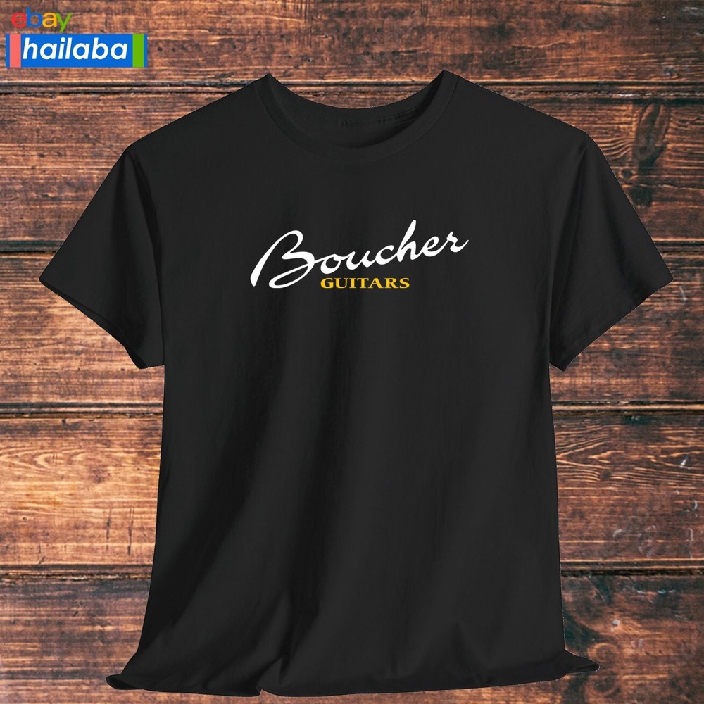 Boucher Guitars Logo Shirt Black/Navy/Grey/White/Orange T-Shirt S-5XL