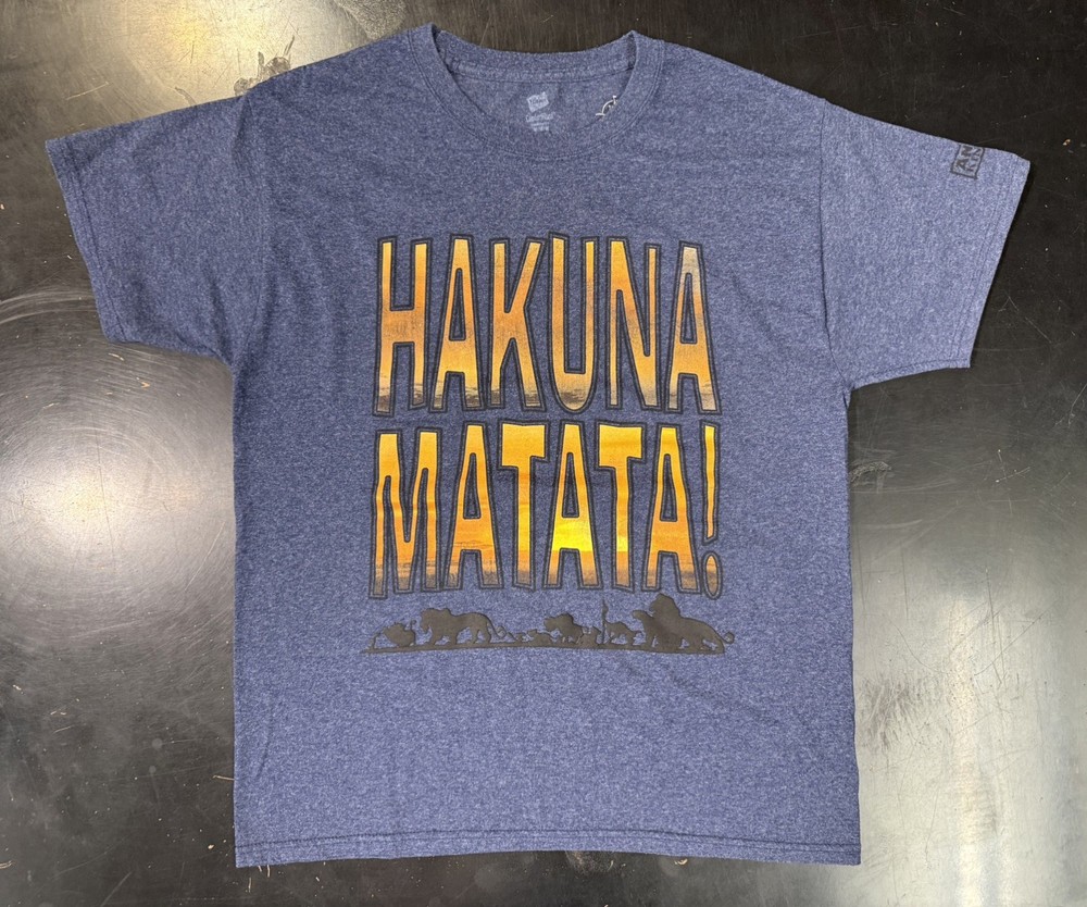 Unisex T-Shirt Disney Hakuna Matata The Lion King Timon and Pumbaa Simba Size -M