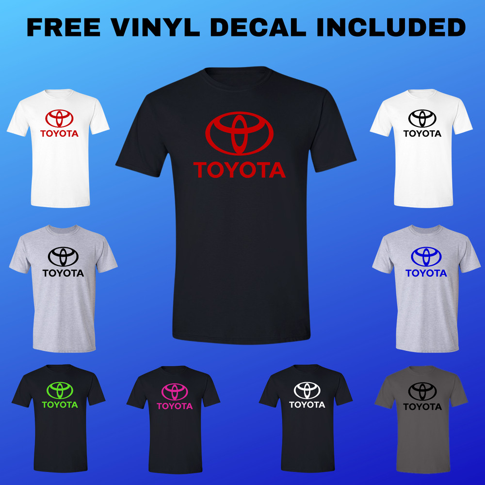 Toyota T-Shirt Choose Color Tundra Tacoma Scion Supra 4 Runner with FREE DECAL!!