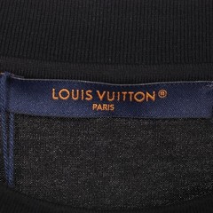 Louis Vuitton Paris 1854 Embroidered Front Logo Crewneck T-shirt Black Size L