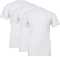 Solid Color Military Style T-Shirts 100% Cotton Ring Spun Short Sleeve Tee 3Pack