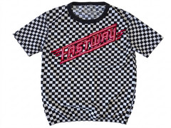 Fastway Checkered Print Concert Muscle 3D All Over print T-Shirt TS1085