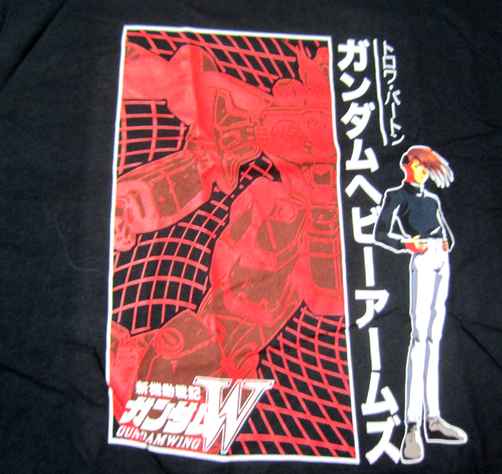 Mobile Suit Gundam Wing Trowa Size XXXL Long Sleeve T-Shirt 3XL Anime