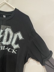 Rockware ACDC Back in Black Fits Adult S Long Sleeve Thermal Cottton Tshirt NICE