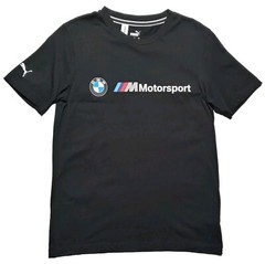 PUMA T Shirt M Black BMW MMS Motorsport Logo Forever Better Enthusiast 595369 01