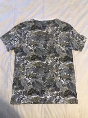 American Rag T-Shirt Mens Large Floral Palm Short-Sleeve Crew-Neck Cotton Blend