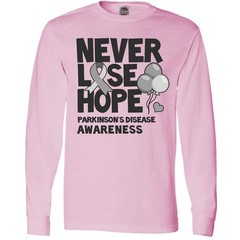 Inktastic Parkinsons Disease Awareness Never Lose Hope With Long Sleeve T-Shirt