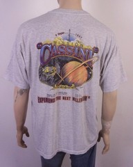 vintage 00s Y2K NASA Cassini Mission T-Shirt 2004 Space SZ XL