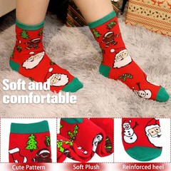 Christmas Socks 15 Pack Adult Teen Women Holiday Gift Fits Shoe Size 510