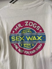 Rare Vintage Mr. Zogs Sex Wax Graphic T Shirt 90s White Stains Medium