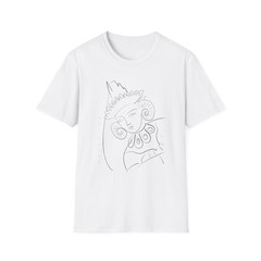 Sri Lanka tshirt, Traditional Sri Lankan Dancer White Tee Shirt, Softstyle Tee