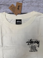 NEW Stussy Classic Gear Pigment Dyed Tee Natural Size S,M,L FREE SHIPPING