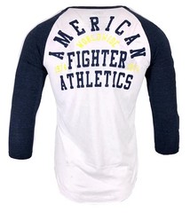 Men’s American Fighter L/S Flashpoint Navy Athletic MMA Raglan T-Shirt Medium