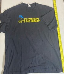 DC Brand Elevation Gets Me High Black Tee Shirt XL Skate Apparel Vintage