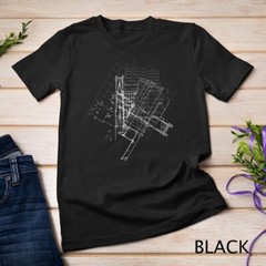Graphic Abstract Lines Gift Design Idea Architecture T-Shirt Unisex T-shirt