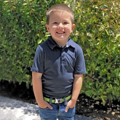 Seatbelt Belt – Lime Green – 1.0″ Wide – 20-36 Inches in Length