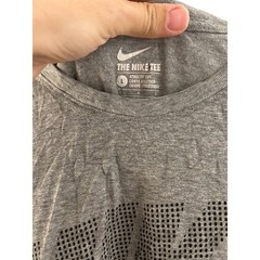 Nike Football T-Shirt Mens Large Gray Excellent Athletic Cut Graphic Tee