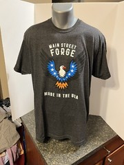 Main Street Forge Men’s T-shirt XL Black – Cotton Poly Rayon – MADE IN USA
