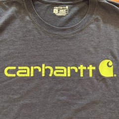 Carhartt Men’s 4XL Big & Tall Navy Loose Fit Graphic Logo Crew Neck T-Shirt