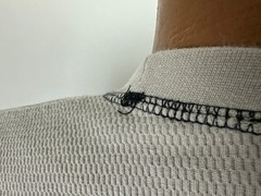 Vintage 90s Waffle-Knit Shirt XXL Tight Fit Contrast Stitch Heavy Cotton MOST