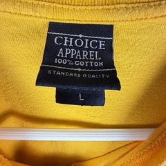 Vintage West Virginia T Shirt Large Yellow Mountaineers Choice Apparel Tag